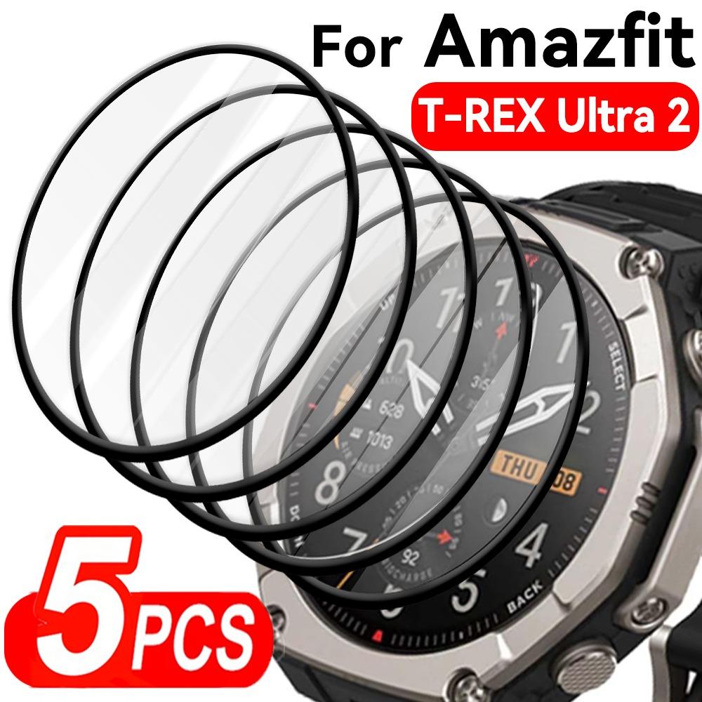 1-5pcs Flexible Pmma Composite Films for Amazfit T-REX Ultra 2 Full Coverage Watch Screen Protectors Not Glass for T-REX Ultra 2
