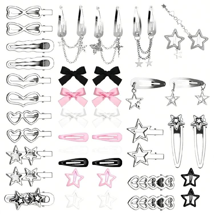 1 Set Design Fransen Kette Schleife Stern Haarspange Statement Haarschmuck Kopfschmuck Für Ein Mutiges Statement
