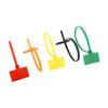 100pcs Easy Mark 4*150mm Nylon Cable Ties Tag Labels Plastic Loop Ties Markers Cable Tag Self-locking Zip Ties