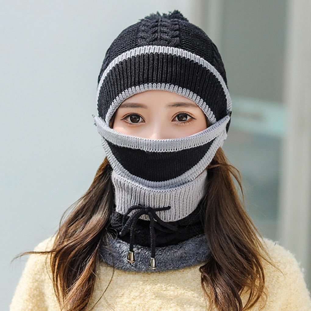 

Зимняя одежда для холодной погоды: манишка, шарф, набор меховой шапки, флисовая вязка