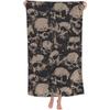Totenkopf Vintage Strandtuch Schnelltrocknend Mikrofaser Badetücher für Badezimmer Weich Sandfrei Sommer Reise Schwimmen