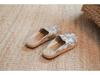 Spring 2021 Women's Linen Plaid Shoes - Breathable Sewing Line Mori Girl Style