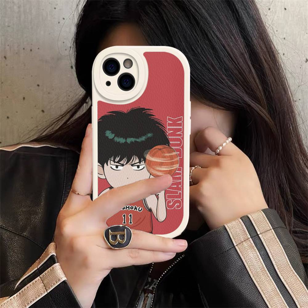 Lovely Anime S-Slam D-Dunk Phone Cover For IPhone 11 12 13 14 15 16 Pro Max Mini Plus Soft Leather Case