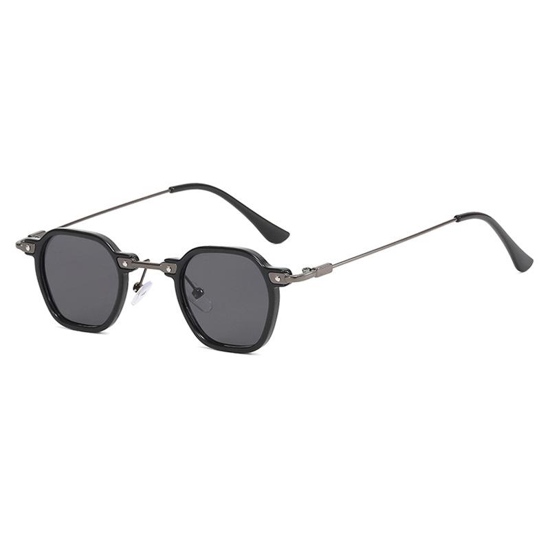 Small Frame Retro Sunglasses Sunglasses Fashion Polygonal Metal Sunglasses