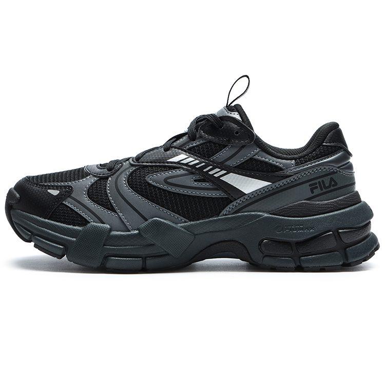 FILA DECODER Textile, Synthetic Leather Low top Casual Running Shoes Women's Black Gray F12W312111FBD