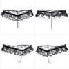 Pearl Women's Panties Massage Full Transparent Lace Open Crotch Thong Sexy Sex Interest Embroidered Sao Free T-pants