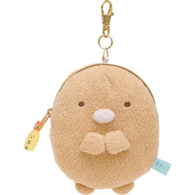 Sumikko Gurashi Plush Reel Pass X X Case, Tonkatsu, PB69303, H14.5 W11.5 D4.5cm
