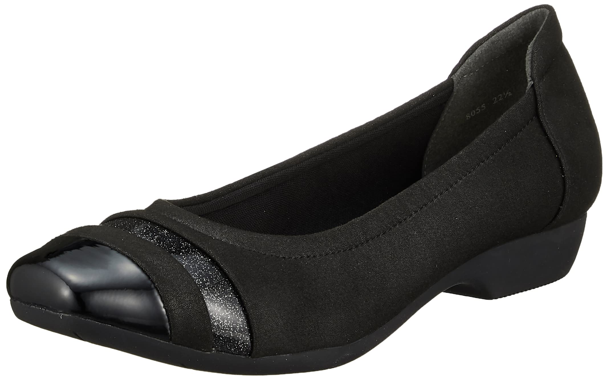 

Туфли-лодочки Unity 8055 в черном цвете и женском размере E из всепогодной замши, 24,0 см,