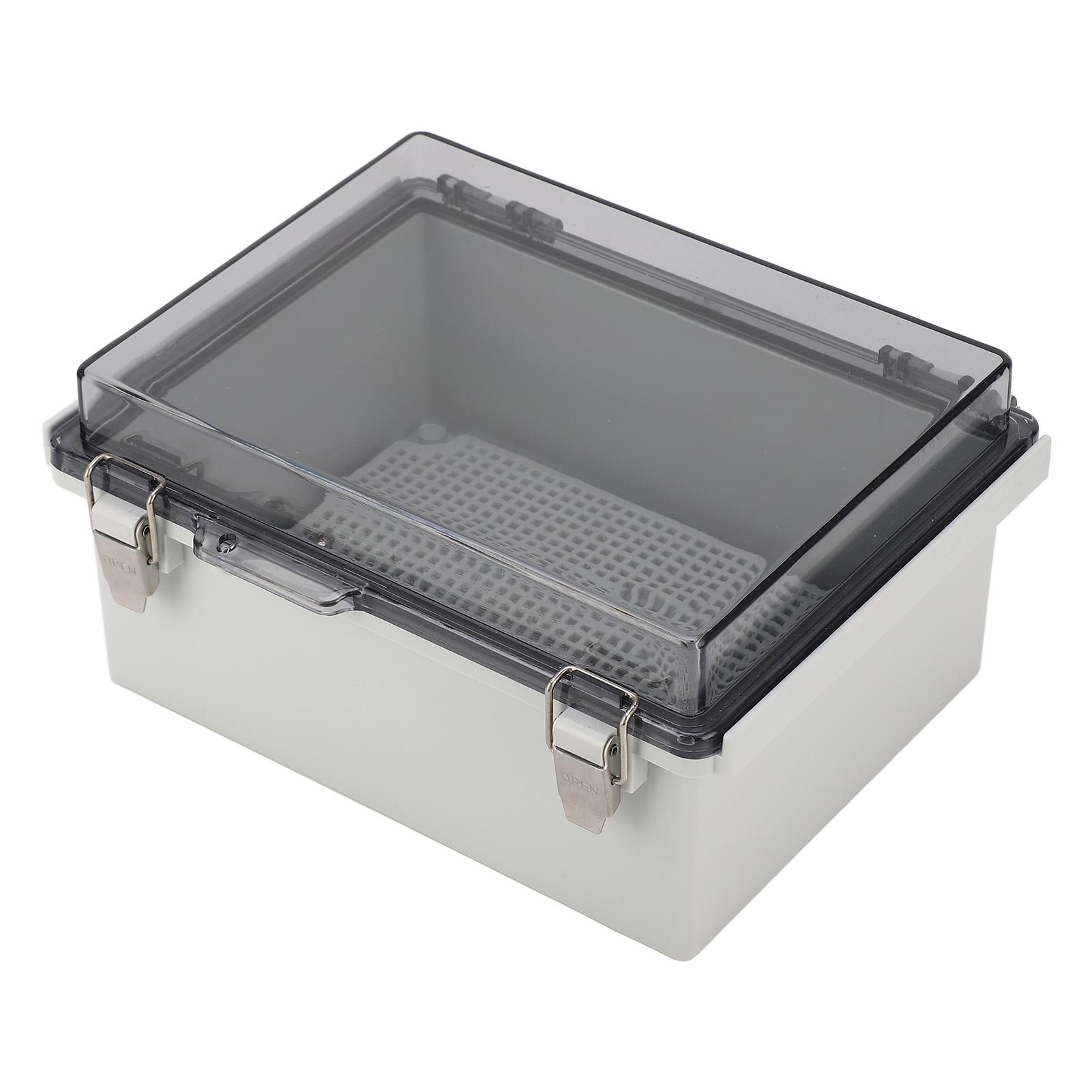 

Electrical Box Corrosion Resistant IP67 ABS Junction Box Dustproof Lightweight with Clear Cover for Outdoor