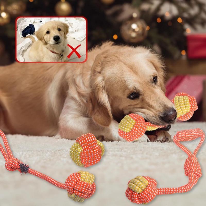 2025 Dog Chew Rope Toy – Tough Tug-of-War Puppy Grinding Rope