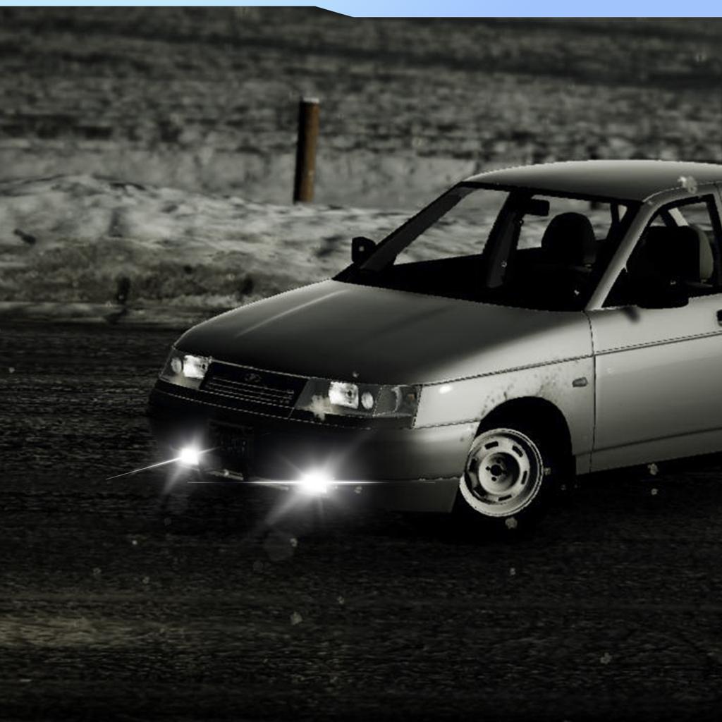 Clear Glass Lens Error Free LED Fog Lights Lamp For Lada VAZ 2110-2117 Daytime Running Light Headlight Assembly Lada Accessories