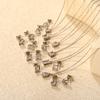 European and American Temperament, High-end Stud Earrings, Necklace, Exquisite Water Drop-shaped Geometric Jewelry Set, Women
