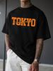 Mens Fashion Creative Design Sense Tokyo Printing Printing Sports Leisure Daily Versatile Summer Short Sleeve TShirt