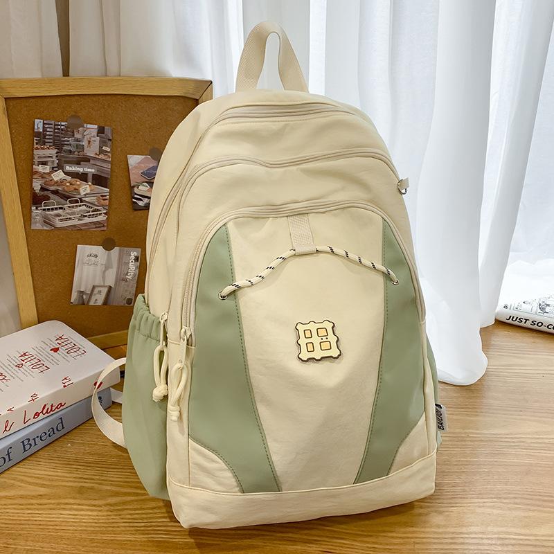 Children's Schoolbag Elementary School Girl Junior High School Student High School Student Splicing Backpack Fashion Backpack