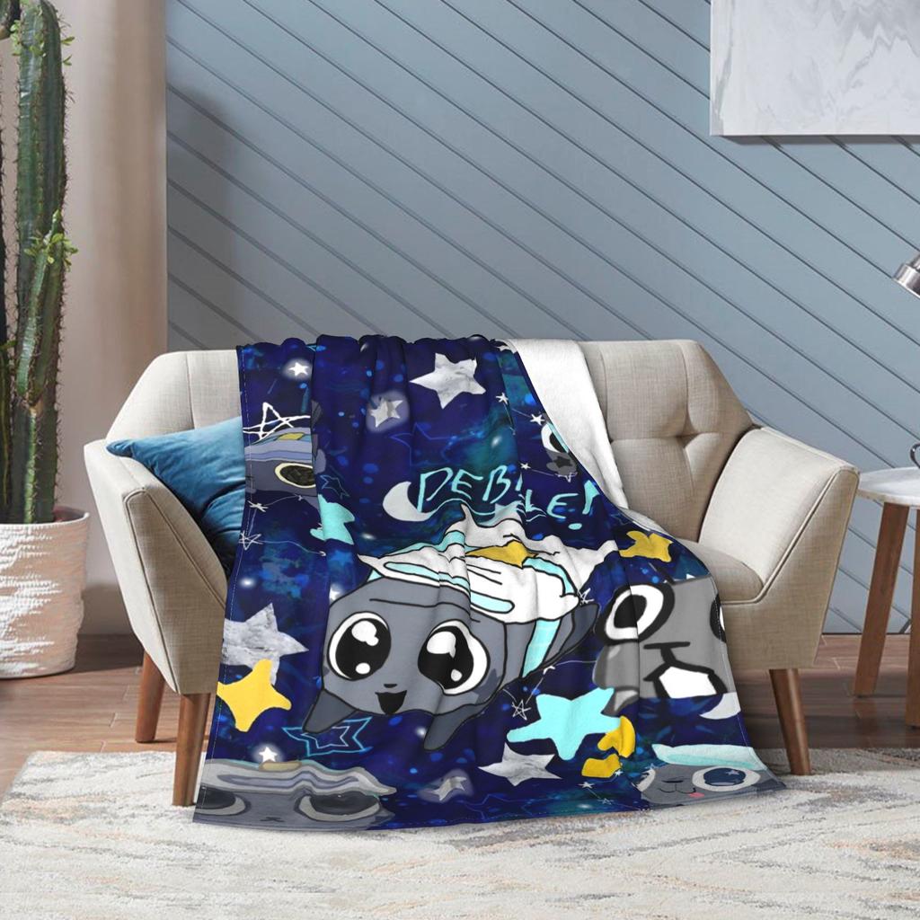 Dandys World Pebble  Blanket  Fleece Novelty Warm Throw Blankets for Bedding Lounge Spring Autumn