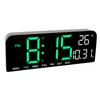 Digital Alarm Clock Large LED Di Lay Desk Wall Clock with Temperature Date Week Di Lay   Brightness 12 24H Di Lay for Home Bedroom