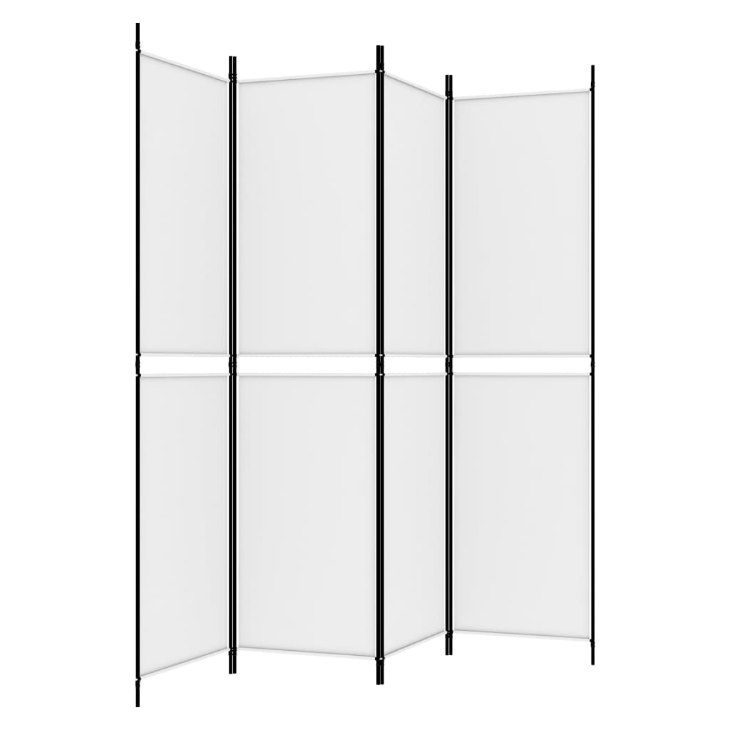 Vidaxl Parawan 4-Panelowy, Biały, 200X200 Cm, Tkanina