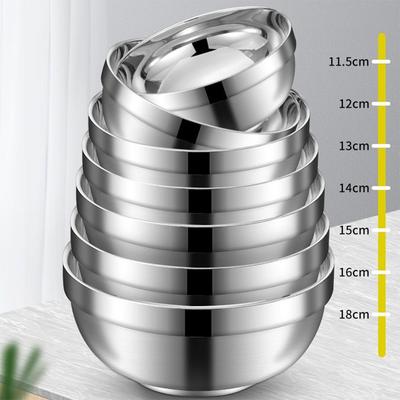 Multifunctional Stainless Steel Deep Dish Bowls Perfect for Salad and More