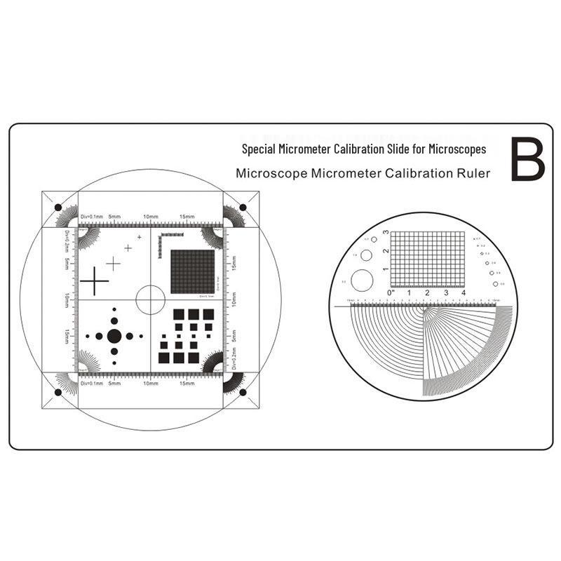 Micrometer Calibration Slide for Microscope - Precision Measuring Ruler Instrument