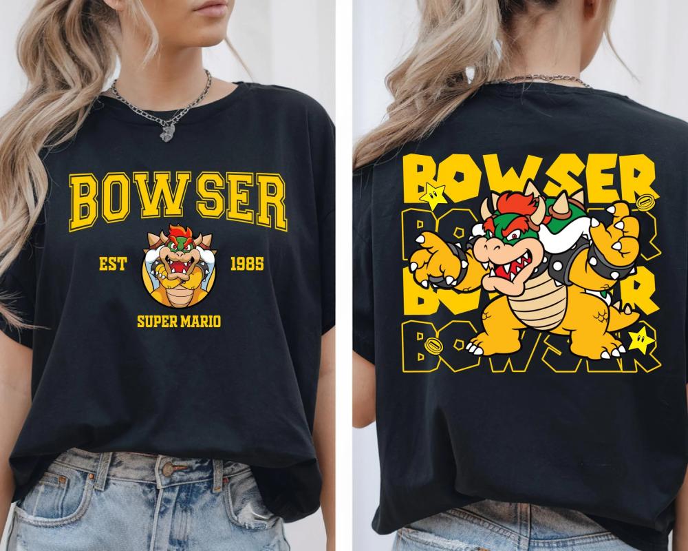 Super Mario Series T-shirt Men and Women New Summer Cotton Y2K Clothing Fashion Casual Oversized Short Sleeve Tops Streetwear