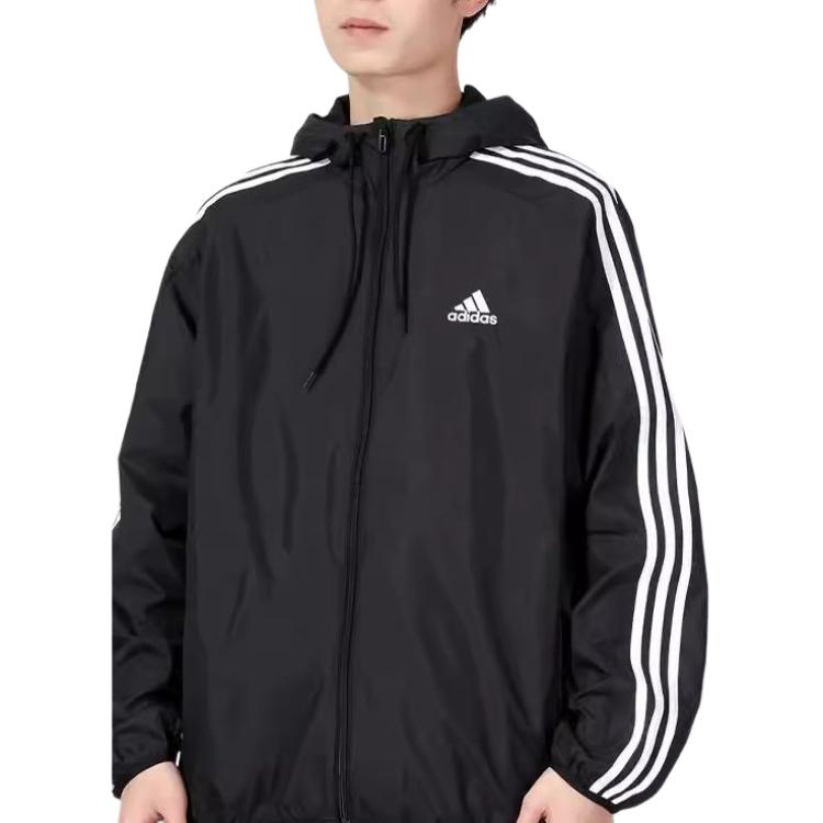 Adidas Jackets Men's Black Hooded Moderate Other H40211