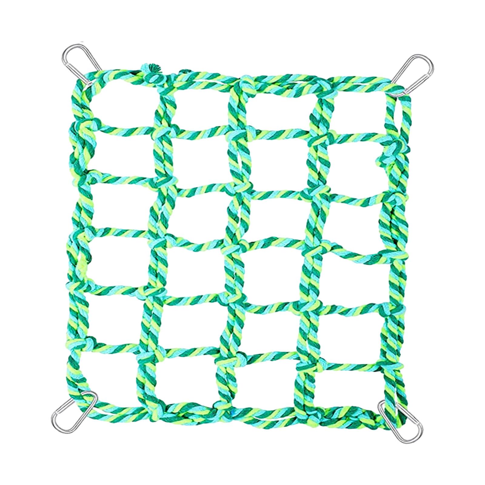 Hammock for Pets, Bird Net Rope, Climbing Bridge for Parrot And Cockatoo зелёный
