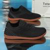 Fashion Men Running Walking Knit Shoes Fashion Casual Sneakers Breathable Sport Athletic Gym Lightweight Men Sneakers Casual Shoes