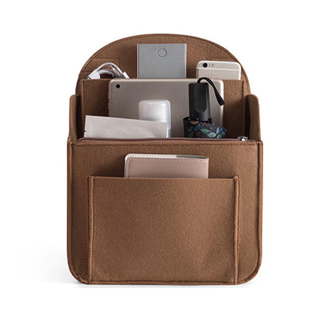 Rucsac Organizator Inserție Geantă Mică Divizor Geanta de umăr Geantă de mână Buzunar cu inserție din pâslă Rucsac mare Poșetă pentru femeie