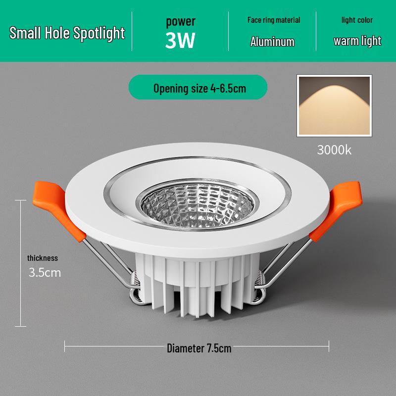

Компактный встраиваемый светильник для отверстия 35 мм, высота 44,5 мм, подходит для отверстий 5-6 см в винном шкафу, конструкция типа «точечный светильник»
