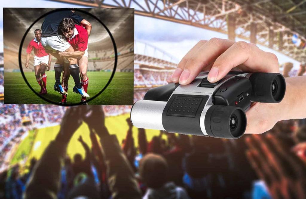 Kiyoraka RD-S01 Recordable Digital Binoculars with 10x Magnification, Photo and Video Recording Telescope