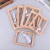 Leuchtender Fotorahmen, Tisch-Bilderrahmen, leuchtender Halter, einfaches 3D-Licht, Dekor, LED-Licht, Holz, USB-LED-Bilderrahmen