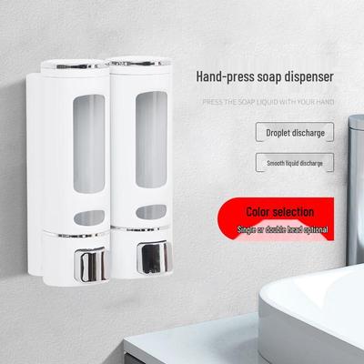 Wall-Mounted ABS Manual Soap & Hand Sanitizer Dispenser for Kitchen & Hotel