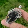 Oval Picasso Jasper Gemstone Sterling Silver Sister Bezel Engagement New Pendant