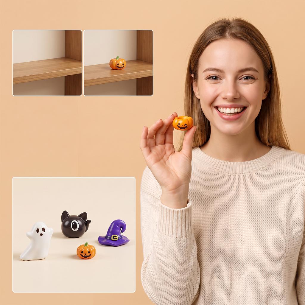 EELJOY Multi-style Halloween Decoration Blind Box 24-compartment Countdown Variety of Designs Holiday Decoration Gift Blind Box