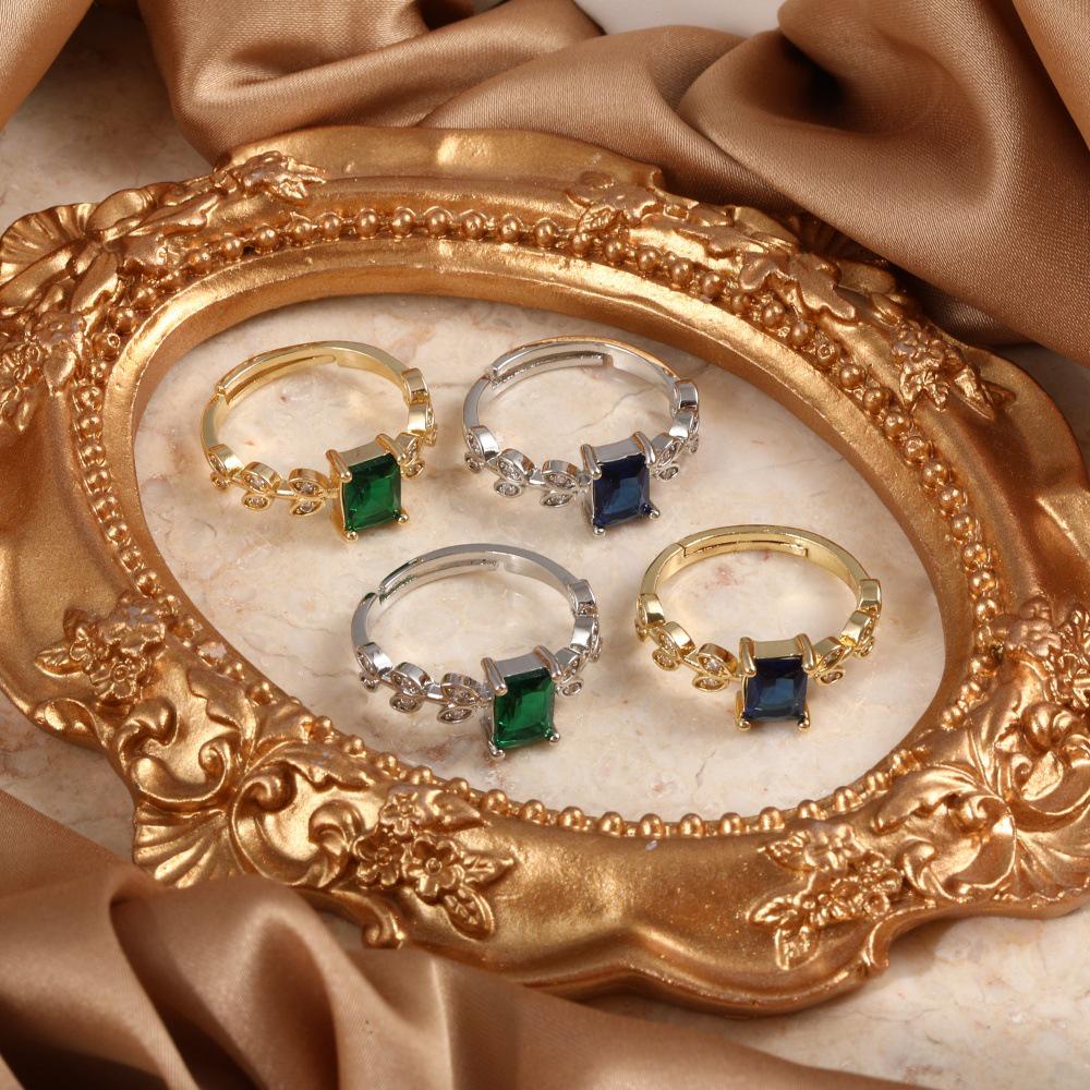 Europeisk & Amerikansk Vintage-Stil Justerbar Koppar Guldpläterad Ring för Kvinnor