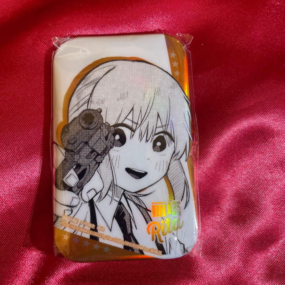 [USED] Kindergarten WARS Rita Square Aurora Pin Badge - Overseas Exclusive Bonus Item