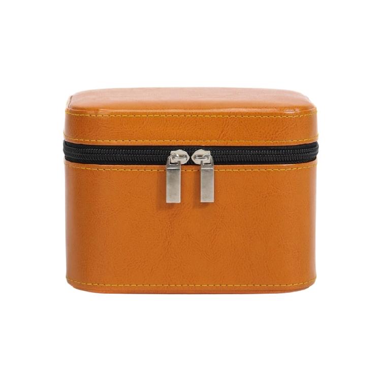 Jewelry Organizer Pouch with Multiple Pockets for Sorting Bracelets Velvets Lined Portable Stylish PU Container