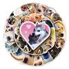 50 Cute Dog Emoji Stickers for Journals, Water Bottles, & Suitcases - Internet-Inspired Graffiti Design