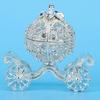 Rhinestone Crystal Pumpkin Carriage Trinket Box Jewelry Box Diamond Gift Collectible Figurine Decorative Jewelry Display Holder Organizer