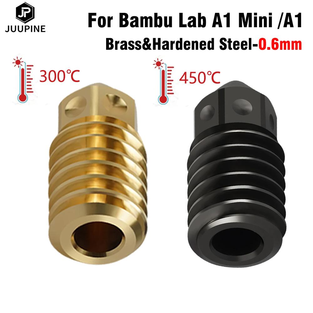 For Bambu Lab A1 Accessories Bambu Lab A1 Mini Nozzle Kit Brass Hardened Steel 0.2 0.4 0.6 0.8 For Bambulab A1 Upgrade Hotend