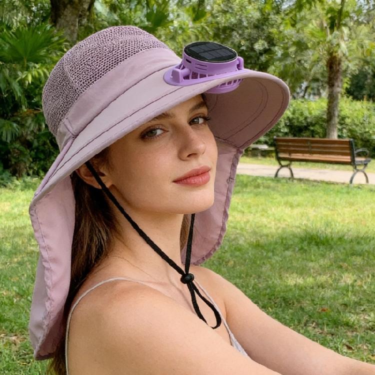 Fashion Solar Fan Cap Light Weight Cooling Fan Hat Large Eave Sunshade Cap For Outdoor Enthusiast Hot Weather Use