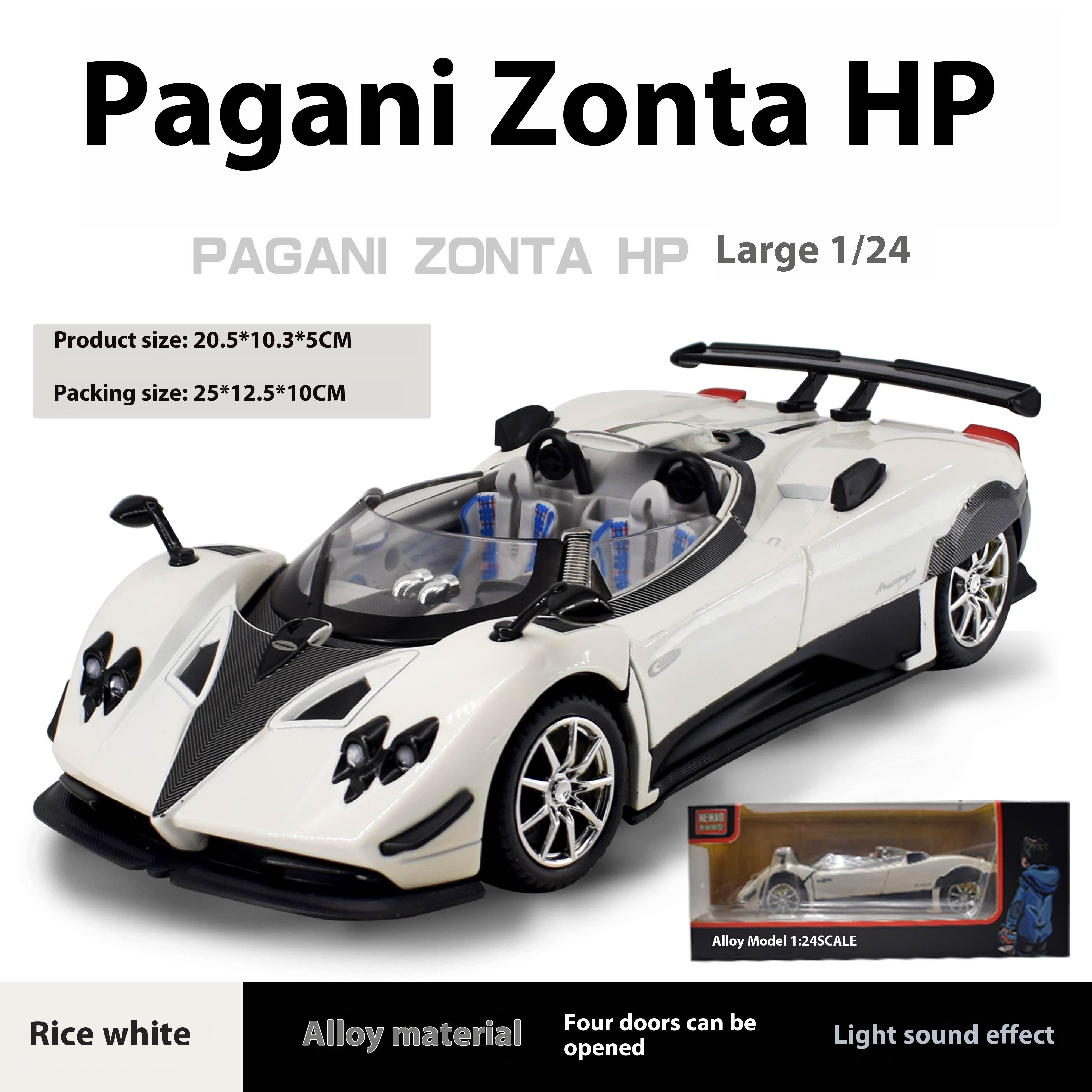 

Масштаб 1/24 Pagani Zonda HP Barchetta Ограниченная серия кабриолет Суперкар Сплав Металл Литой Модель автомобиля Независимый DIY Дизайн Подарки белый