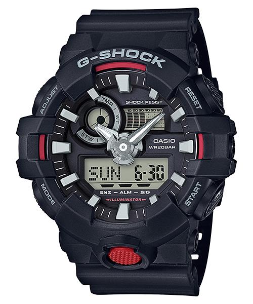 

Casio Men s Resin 200M Water Resistant Analog Shock Resistant Quartz Watch GA-700-1A чёрный