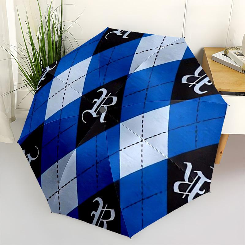 

1pc Argyle Pattern Umbrella with Plastic Handle,Cartoon Pattern,Suitable for All Seasons Multi-functional Umbrella349