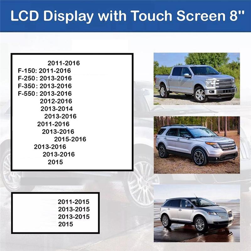 Durable-SYNC 2 Radio 8Inch LCD Display Panel Only Replacement For Ford Fusion 2013-2016 как