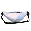 Simple Style Waist Pack for Women Shiny Laser Bum Hip Belt Bag for Girls Party Purse Small Chest Packs