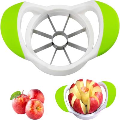 Edelstahl Apfelentkerner und -schneider mit mattiertem Griff Multifunktionaler Obstschneider Teiler Apfelentkerner Schäler Küchenhelfer