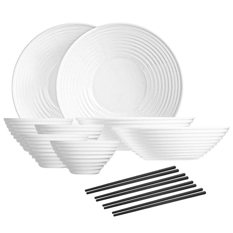 Luminarc Arcopal 12-Piece White Opal Dinnerware Set