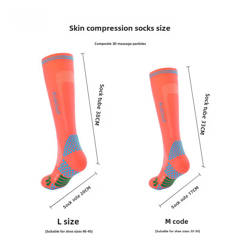 Dámské sportovní kompresní ponožky: Jóga, Tenis, Švihadlo, Štíhlá lýtka, Dlouhá trubice, Zvýšení svalové energie