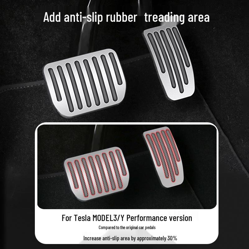 Compatible Pedal and Footrest Accessories for Revamped Tesla Model 3 & Y